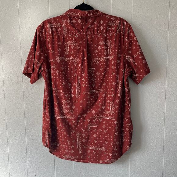 Old Navy Mens The Classic Shirt Medium Slim Stretch Cowboy Western Breathable - Picture 6 of 10
